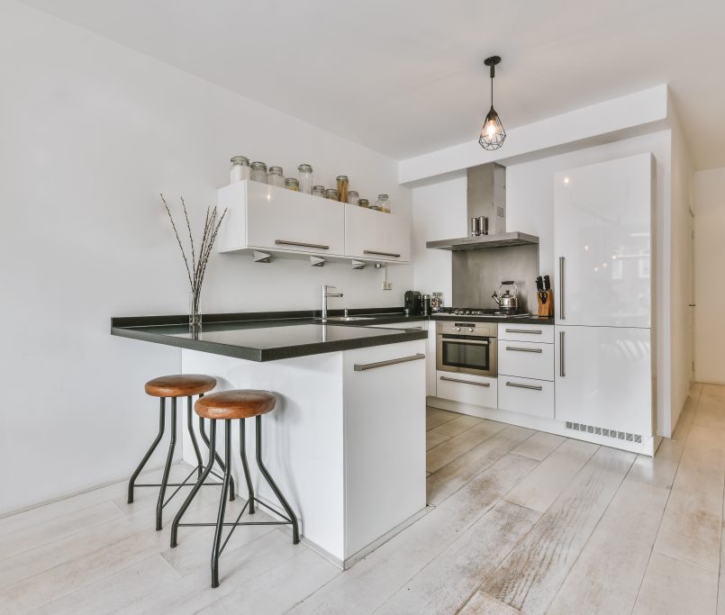 Modern white furniture kitchen